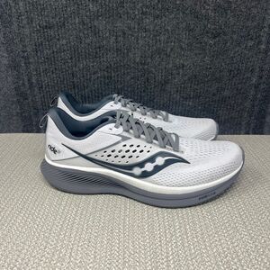 NEW Saucony Ride 17 Grey Athletic Running Shoes Sneakers Mens 12.5 S20924-200